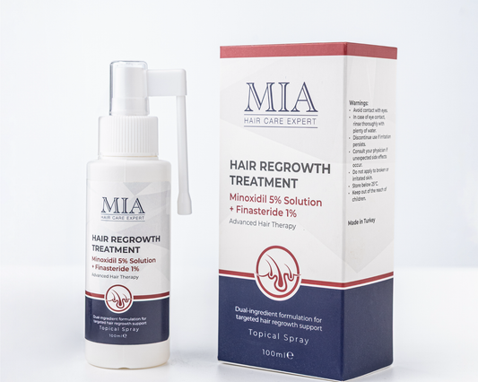 Spray Capelli Minoxidil 5% – Trattamento Doppia Azione per un Supporto Mirato del Cuoio Capelluto